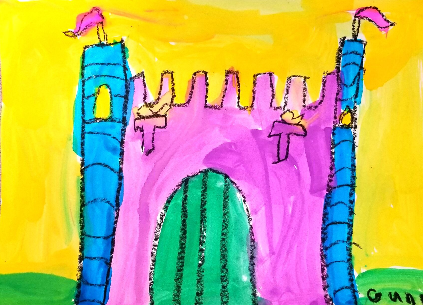 Gunnar Guidry Student Artist of the Month Poplar Grove Elementary